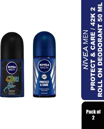 NIVEA Men 42K.2 / Protect & Care 0% Alcohol Roll on Deodorant Roll-on  -  For Men
