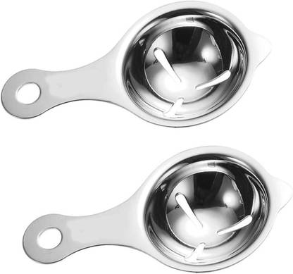 YANCI Egg Divider White Yolk Filter, Easy to Remove Egg White, Egg Extractor Tool Stainless Steel Egg Separator Set