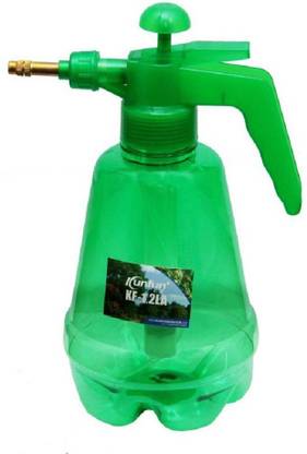 AKR green 1.2 Litre Garden Agriculture Spray Pump Atomizer Kunfun Compression Pressure Sprayer + Adjustable Brass Nozzle for Mist & Spray + High Quality Pet Plastic Water Bottle 1.2 L Hand Held Sprayer
