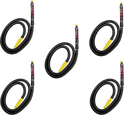 Puff Smart Plastic Black Hookah Hose 1 m