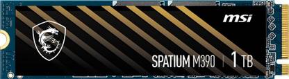 MSI SPATIUM 1 TB Desktop Internal Solid State Drive (SSD) (SPATIUM M390 NVMe)