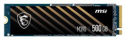 MSI SPATIUM 500 GB Desktop Black M.2 Internal Solid State Drive (SSD) (SPATIUM M390 NVMe)