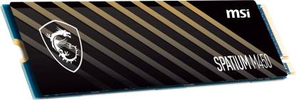 MSI SPATIUM 500 GB Desktop Black M.2 Internal Solid State Drive (SSD) (SPATIUM M450 PCIe 4.0 NVMe)