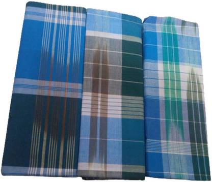 Cotton colors Striped, Checkered, Self Design Multicolor Lungi