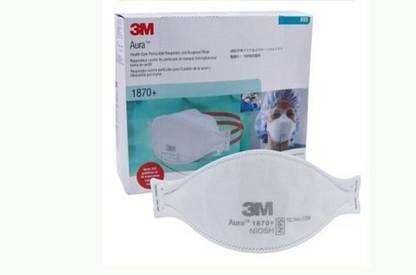 3M Aura 1870 Health Care Particulate N95 Respirator and Surgical Mask Pack of 20