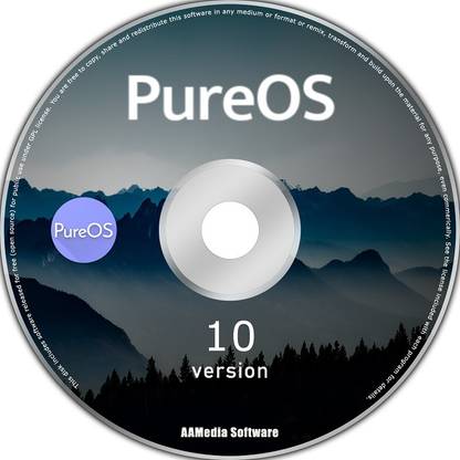 TekyMeky PureOS 10 64bit Live Bootable DVD Rom Linux Operating System (Debian) Latest 64 Bit