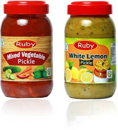 Ruby Kerala Style Mixed Vegetable + White Lemon Pickle | Tasty | Unique | Combo Mixed Vegetable, Lemon Pickle