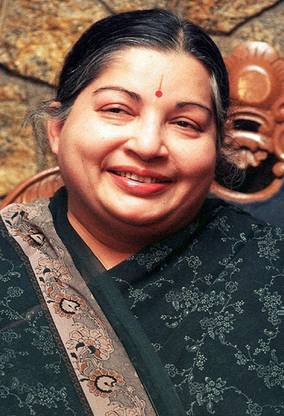 J Jayalalithaa smile Pic Amma Digital Painting 2 on fine art paper 13x19 Fine Art Print