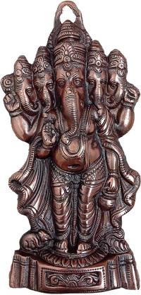 Surya Crafts - Panchamukhi Ganapathi - Ganesha with Five Faces - Decorative Showpiece  -  28 cm