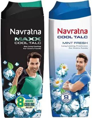 NAVRATAN cool talc mint fresh and maxx fresh combo pack