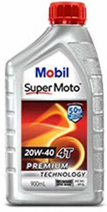 MOBIL Moto 4T 20W40 Engine Oil for Bikes, 900 ml Mineral Engine Oil