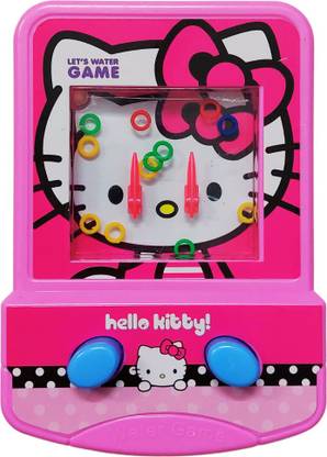 KARBD Hello Kitty Cat Ring Toss Water Game Double Button Water Console Game