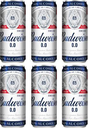 Budweiser 0.0 Non Alcoholic Beer Can