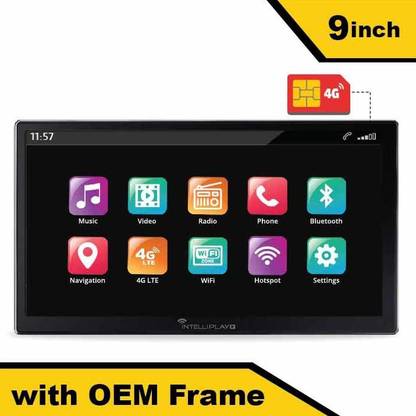 Trak N Tell IntelliPlay Lite 9" Android Media Player With 4G Sim and OEM Frame Car Stereo
