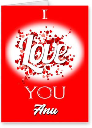 Midas Craft I Love You Anu Romantic Card Quotes 26 Greeting Card