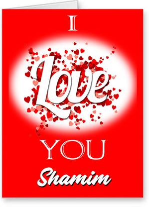 Midas Craft I Love You Shamim Romantic Card Quotes 26 Greeting Card