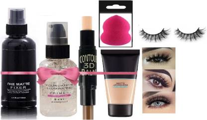 SHAGGY COMBO OF PRIMER, FIXER, CONCEALER,FOUNDATION AND PUFF