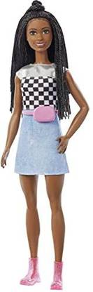 BARBIE Big Dreams Brooklyn Roberts Doll Wearing Shimmery Top GXT04