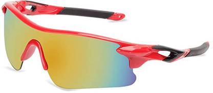 Torres Red & Black Sports Sunglasses For Cycling/ Running / Cricket Sunglasses Cricket Goggles