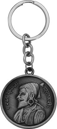 M Men Style Double Side Chhatrapati Shivaji Maharaj ki KeyringSkey202282 Key Chain