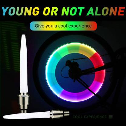 DSTECHBAR Wheel Valve Light For Bike,Car,Bicycle Tyre LED Wheel Reflectors (Multicolor) LED Wheel Reflectors