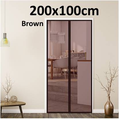 Lifekrafts Polyester Adults Washable Magnetic Mosquito Net for Door | Mosquito Curtain for All Door Types & Sizes Mosquito Net