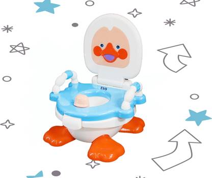 EVOHOUSE Designer Baby Potty Trainer Toilet Seat Potty Training Seat Non-Slip Potty Seat