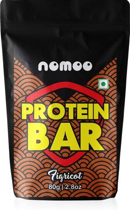 nomoo Protein Bar - Figricot - Pack of 5 (5 x 80g) | 20g Protein Bars