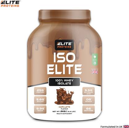 ELITE PROTEINS Iso Elite 100% Whey Isolate Supplements Protein Shake