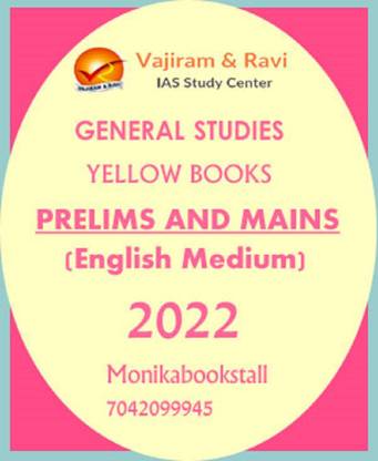 Vajiram & Ravi GS Yellow Books Pre And Mains 2022 English Medium