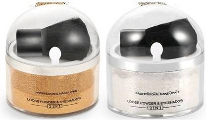 ADJD shimmer finish silver & Gold highlighter powder Pack of Loose Highlighter Powder