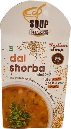 soup n shakes DAL SHORBA INSTANT SOUP 180GM (PACK OF 15)