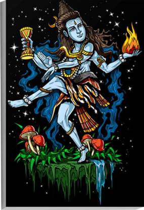 Ordershock 45.72 cm God Lord Shiva Poster Mahadev with Sunboard Wall Wallpaper Photo Self Adhesive Sticker