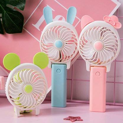 skyunion Cute Mini Foldable USB Fan With Ears 1 pc, Mini Fan, Cute Mini Fan, USB Cute Mini Foldable With Ears 1 pc, Mini Fan, Cute Mini Fan, USB USB Fan