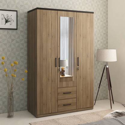 SPACEWOOD HOVER Engineered Wood 3 Door Wardrobe