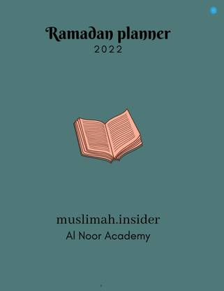 Ramadan Planner 2022