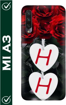 FULLYIDEA Back Cover for mi A3, Mi A3, Letter H, Alphabet H, Name H, Letter H With H, H Love H