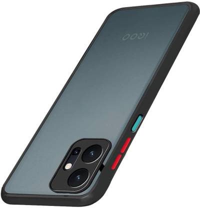 MOKING Back Cover for IQOO Z6 5G, Fashion Color Button | Smoke Case Cover For IQOO Z6 5G