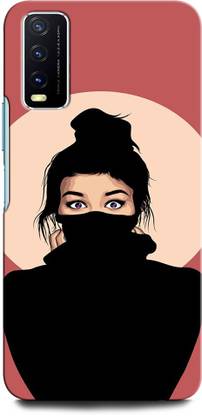 GRAFIQE Back Cover for Vivo Y20 MASK GIRL, ANIME, CUTE GIRL, ALONE GIRL
