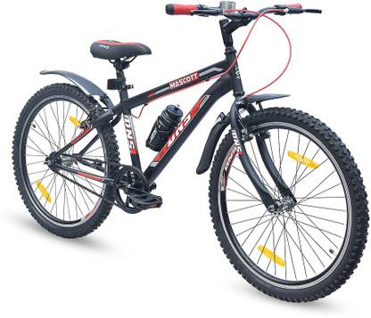 DNS BIKES Mascott Cycle V Brake Ideal for Adults Frame Size 15" with Sipper 24 T (inch) Mountain Cycle