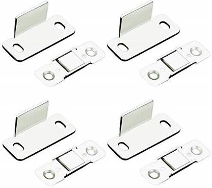 HETADHYA A - 625 Ultra Thin L Magnetic Steel Stopper Catcher Holder for Window ( 4 PCS ) Door Mounted Door Stopper