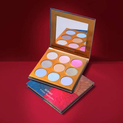 Cosluxe UCANBE 9 COLORS Kaleidoscope Highlighter Makeup Palette,highlighter palette 22.5 g