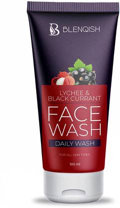Blenqish Lychee & Black Currant daily use Face Wash