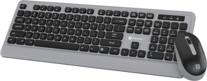 Portronics Key5 Combo Wireless Desktop Keyboard  (Grey)