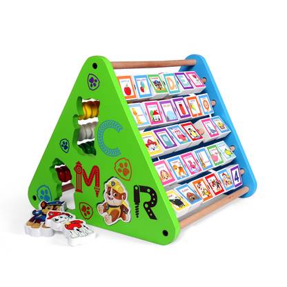Kn2 MART 4 in 1 Activity Triangle Center Cube for Babies Montessori Learning Toy for Kids