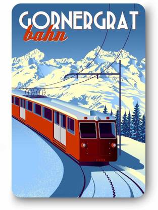 Giftcart Gornergrat Bahn Switzerland Souvenirs Fridge Magnet Pack of 1
