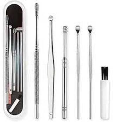 QEQEQ Earwax Removal Ear Wax Cleaner Swab Spiral Ear Pick (Set of 5 Pieces)