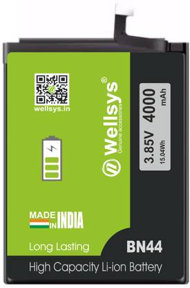 WELLSYS Mobile Battery For  Wellsys Redmi Not 5 BN44 (4000MAH)