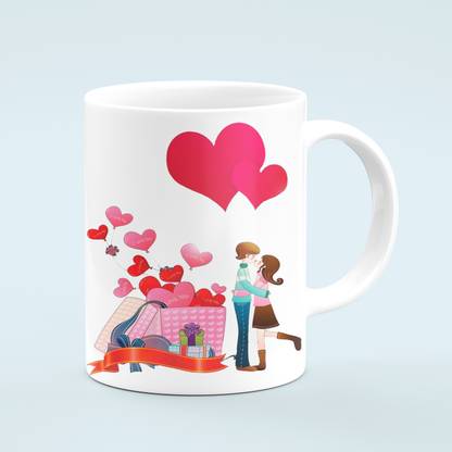 SAG My Heart beats only for you quote Ceramic Coffee Mug