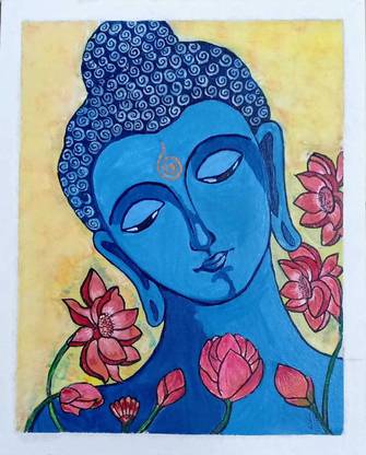 Nirmal Buddha.01 Digital Reprint 11.5 inch x 8.5 inch Painting